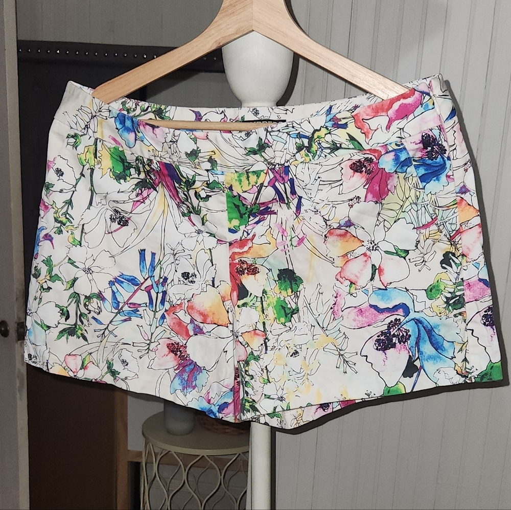 Express Multicolor Floral Women's Shorts 8